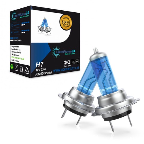 Box 6000k halogen lampen - h7,