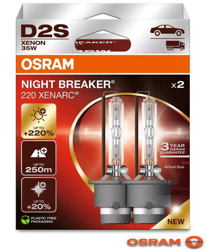 Osram d2s night - 2x, breaker